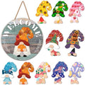 Interchangeable Gnome Welcome Door Sign Fall Halloween Decor by Unknown