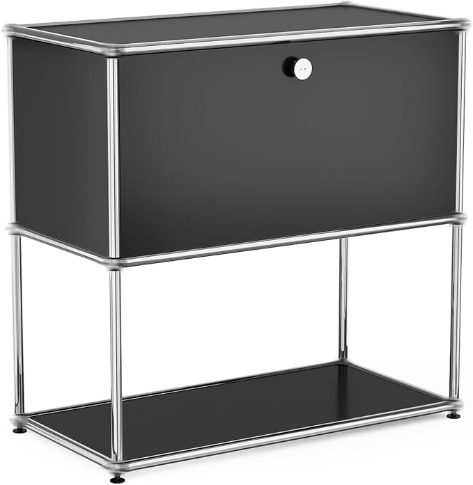Modern Storage Cabinet Black D Versatile Free-Standing Organizer by ARVORAHome