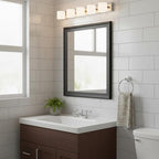 Black Mirror for Bathroom, Rectangle Rustic 30 x 36 inch Vanity Mirror for Wall - Image 2