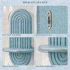 Plant Wall Shelf for Wall Decor: Hanging Plant Shelf for Indoor Plant, Blue - Image 4