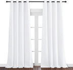 NICETOWN White Room Darkening Curtain 95 inches Long by NICETOWN
