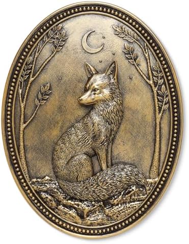 Vintage Fox Wall Sculpture,Antique Wall Decor,Retro Art Foxes Sculpture by Newinhome