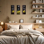 DONFENTHY 3 Pcs Yellow Bedroom Decor Yellow Rose Wooden Wall Decor Yellow Bathroom Decor Inspirational Farmhouse Office Signs With SHE Bible Words For Women Bedroom Home(12x4Inch) - Image 3