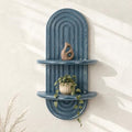 Plant Wall Shelf for Wall Decor: Hanging Plant Shelf for Planter, DenimBlue by EOSAHR