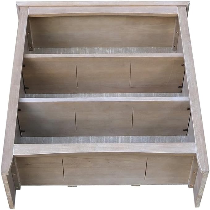 IC International Concepts, Shaker Solid Wood Bookcase, 2 Adjustable Shelves - Image 6