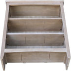 IC International Concepts, Shaker Solid Wood Bookcase, 2 Adjustable Shelves - Image 6