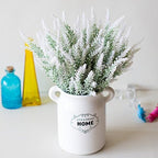 CATTREE Artificial Lavender, Plastic Plants Fake Flowers Bouquet Home Bridal Wedding Office Party Garden Balcony Indoor Outdoor DIY Centerpieces Arrangements Simulation Craft Decoration White 4pcs - Image 5