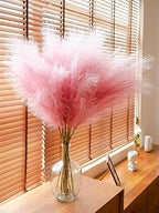 Pink Pampas Grass Decor, 9 PCS 37''/3.1FT Tall Fluffy Faux Pompas Floral, Large Artificial Pompous Grass Branches for Floor Vase Fillers, Boho Farmhouse Room Wedding Décor（Pink） - Image 3
