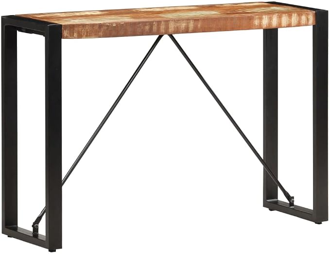 SKM Console Table 110x35x76 cm Solid Reclaimed Wood - Image 8