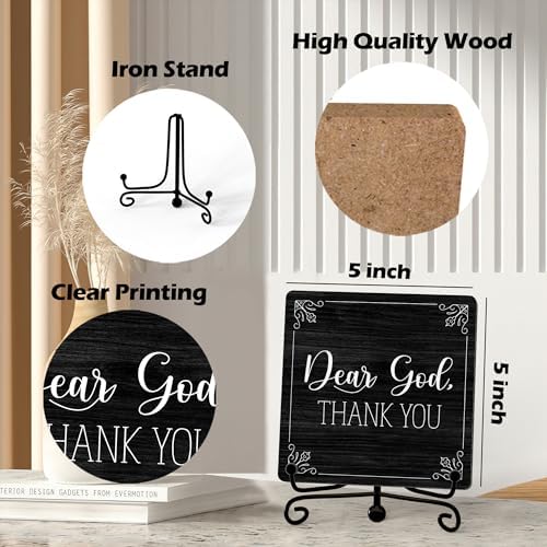 Home Decor, Farmhouse Shelf Decor For Living Room, Boho Aesthetic Table Decorations, Christian Gifts For Women Men, Entryway Tv Stand Fireplace Mantle Coffee Table Decoration (god-16) - Image 2