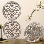 Blulu 3 Pcs Thicken Rustic Wall Decor, Wood Hanging Decor, Popular Style - Image 2