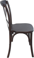 EMMA + OLIVER Walnut X-Back Chair - Image 5
