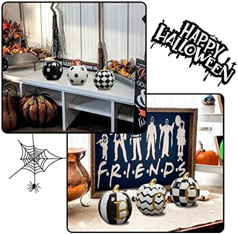DAZONGE Set of 6 Ceramic Halloween Pumpkins Halloween Decorations Indoor - Image 6