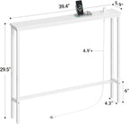 ELYKEN 5.9" Narrow Console Sofa Table - Image 3