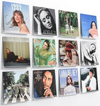 Laurensory Vinyl Record Wall Mount Shelves, 12 inch Vinyl Holder, 12 Pack by Laurensory