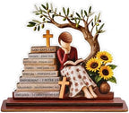 Religious Gifts for Women, God Says I Am Bible Verse Desk Decor for Her by KATINAT