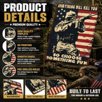 Vintage Memorial Day Metal Sign Patriotic Military Wall Decor Veteran Gifts Wall Art Retro Army Tin Poster for Home Office Coffee Bar Kitchen Garage Man Cave Decorations 12x16 Inch - Image 3