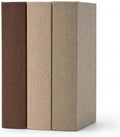 DECOR4SEASON Modern Linen and Wood Decorative Faux Book Boxes Set of 3, 8" by DECOR4SEASON