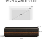 POVISON Fully-Assembled Mid Century Modern TV Stand, 70.87" Entertainment Center - Image 4