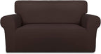 PureFit Stretch Loveseat Covers Fleece Couch Covers by PureFit
