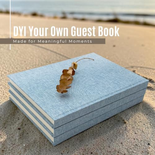 Cypress Gallery Decorative Linen Book Set – Set of 3 Extra Large Real Books | Coffee Table & Shelf Mantle Decor | Modern Home Decoration | Guest Book Journals | Extra Large Journals (Blue) - Image 5