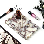 Luxury Natural Scalloped Marble Tray, Elegant Catchall Organizer Home Decor - Image 5