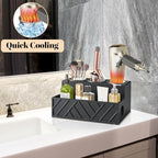Hair Tool Organizer Wall Mounted, Hair Dryer Holder, Bathroom Countertop Organizer for Bathroom Accessories, Blow Dryer Organizer for Curling Iron, Hair Styling Tools, Vanity Organizer for Makeup - Image 3