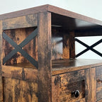 Befrases Set of 2 Farmhouse Storage Cabinet - Image 7