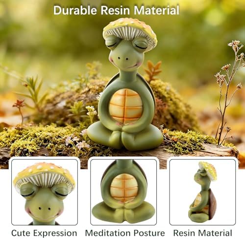 Mushroom Decor, Cute Resin Mushroom Statue, Home Garden Decor - Image 3