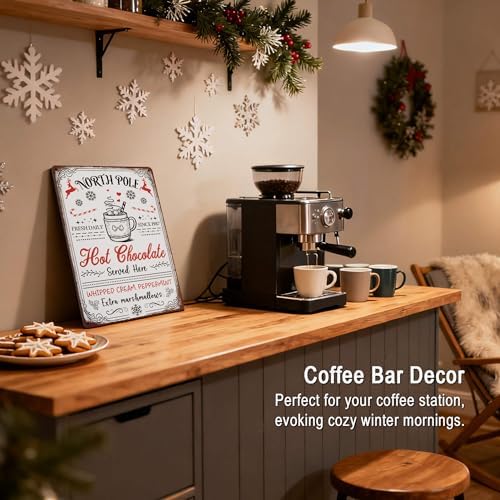 Christmas Kitchen Hot Cocoa Bar Decor Hot Chocolate Sign - Image 6
