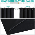 NICETOWN High-End Thermal Curtains, Full Blackout Curtains 84 Inches Long - Image 5
