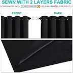 NICETOWN Cold Blocking 100% Blackout Curtains, Durable Black Lined Blackout - Image 4