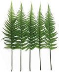 CATTREE Artificial Shrubs Leaves, Plastic Plants Fern Grass Leaf Fake Bushes Indoor Outdoor Home Garden Verandah Office Table Centerpieces Arrangements DIY Wreath Decoration Planter Filler - 5 Pack by CATTREE