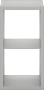 Furinno Cubicle Open Back Decorative Cube Storage Organizer, Light Grey - Image 9