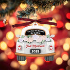 Wedding Gifts for Couples 2025 - Wood Hanging Ornament for Bride & Groom, Mr & Mrs - Wedding Decor Newlywed Gift, Bridal Shower Present for Married Couples - Image 4