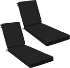 AAAAAcessories Outdoor Chaise Lounge Cushions, Fade-Resistant, Waterproof Patio by AAAAAcessories