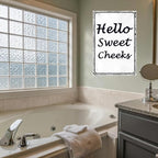 Funny Bathroom Decor Wall Art Funny Cute Hello Sweet Cheeks Tin Sign Rustic Farmhouse Bathroom Decoration Restroom Toilet Decor And Accessories Home Sweet Home Wall Art 8x12 Inch - Image 6