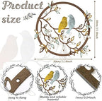 Ferraycle Metal Wall Art Bird Branches Hanging Ornament, Trendy Color - Image 2