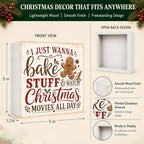 Christmas Decorations Gingerbread Wooden Box Sign - Image 4