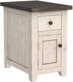 Jofran Madison County Pine Farmhouse Chairside Table - Image 6