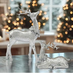 DN DECONATION Christmas Reindeer Figurines, Winter Deer Small Statues Decor - Image 4
