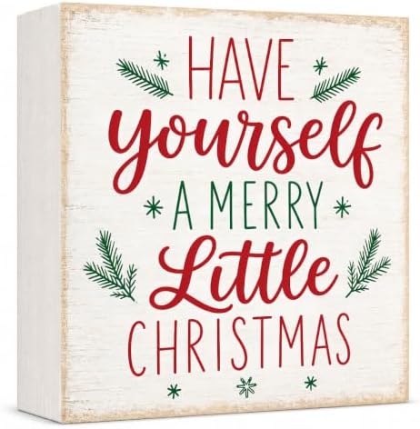Christmas Decorations Have Yourself A Merry Little Christmas Wooden Sign by GUDIO