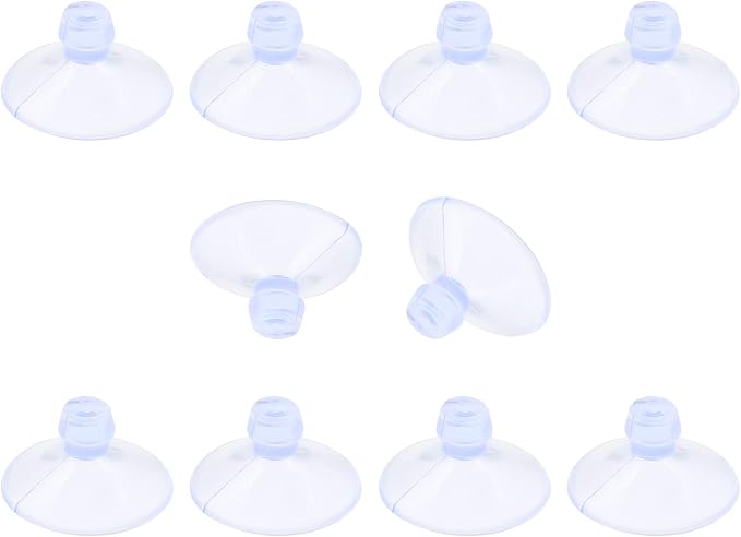 10 Pack Glass Tableholders - 18mm Rubber Suction Cups by Qjaiune