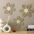 Maitys 3 Pcs Boho Daisy Flower Wall Decor Nursery Art, Wooden Color by Maitys