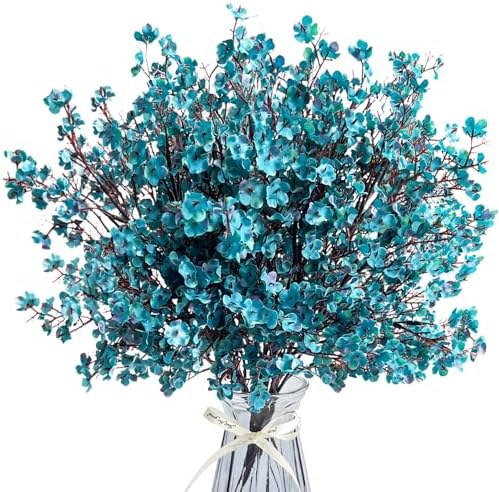 Babys Breath Artificial Flowers 8 Bundles Real Touch UV Resistant Fake Flowers Silk Faux Flowers for Vase Home Office Wedding DIY Floral Indoor Outdoor Centerpiece Table Decoration by Unknown