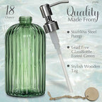 JASAI 18Oz Green Soap Dispenser with Rust Proof Pump - Image 2