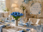 Mandy's 20pcs Artificial Light Blue Tulips - Image 5