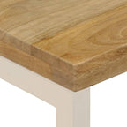 Solid Mango Wood Coffee Table 39.4"x19.7"x13.8" Rectangular Accent Table - Image 7