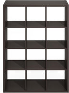 Furinno Simple Cube Storage Organizer, 12-Cube Display Shelf, Open Back - Image 7