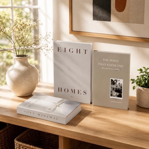 3 PCS Faux Decorative Books for Home Decor-Coffee Table Books Decor-Aesthetic Fake/Faux Books for Decoration,libros Decoration for Coffee Table, Shelf Accessories (Eight THE Space Soft) - Image 5